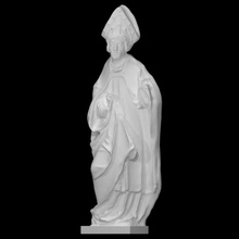 ein heiliger bischof bishop saint scan carving man statue wood linden 3d print model - Mito3D