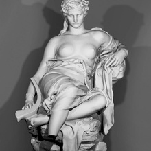 velleda analyse femelle sculpture marbre assise figuratif laurent honor marqueste 3d print model - Mito3D