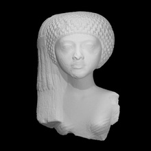Princesa Akhenaton família Varredura Egito cabeça louvre 3d print model - Mito3D