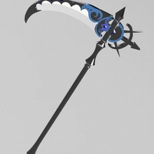 falce crescentia ragnarok in linea oggetti scena cosplay gioco arma demoniaco noels 3d print model - Mito3D
