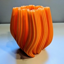 dragon curve vase & garden fractal mode 3d print model - Mito3D