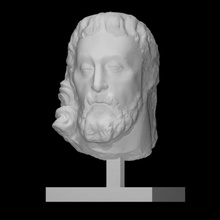head christ scan 3d print model - Mito3D
