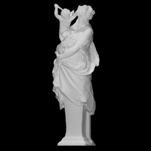 sapho sappho scan ancient sculpture woman poet lyre 3d print model - Mito3D