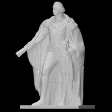 washington resigning commission scan america statue plaster revolution congress 3d print model - Mito3D