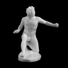 injured gaul louvre museum paris france scan 3d print model - Mito3D