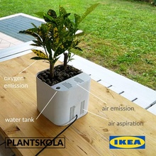 Bitkilerkola Bahçe Bedava uygulama yeşil bitki vazo Su Ikea kavanoz hava Bluetooth teknoloji çevre dostu arınma 3d print model - Mito3D
