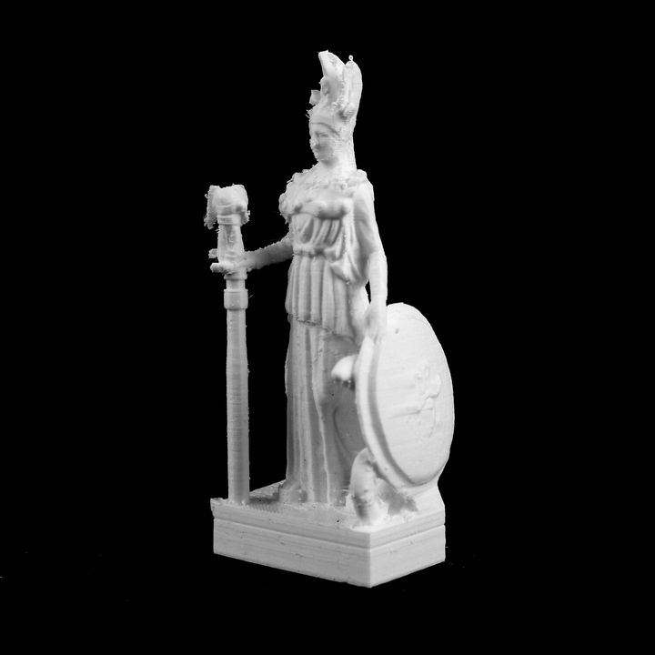athena varvakeion nationalen archäologischen museum Athen Griechenland scan 3D print model - Mito3D