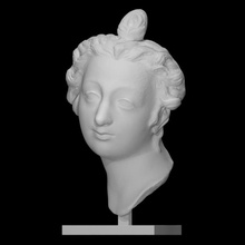 testa donna scansione scultura terracotta 3d print model - Mito3D