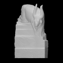 bull stairs scan limestone travertine absctract 3d print model - Mito3D