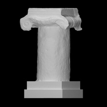 capital marble scan architecture column details 3d print model - Mito3D