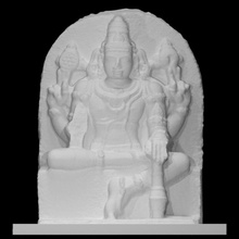 narayana Varredura Deus adoração hinduísmo Vishnu 3d print model - Mito3D