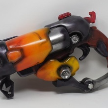 sucatear arma fogo traje cosplay adereços armas vigiar roadhog sucata 3d print model - Mito3D