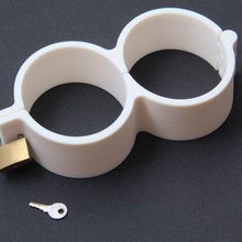 mittelalterlich doppelt Fesseln Handschellen Bein Eisen Replik Zurückhaltung Manakel Handschelle Beinmanschette 3d print model - Mito3D