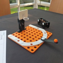 3 Işaretçi 3d basılı Basketbol oyun oyuncaklar oyunlar top sepet mini spor oyuncak inşaat Mini clickaloo 3d print model - Mito3D