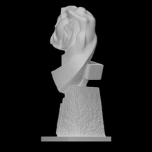 armonia armonía moderno escanear escultura símbolo caliza resumen 3d print model - Mito3D