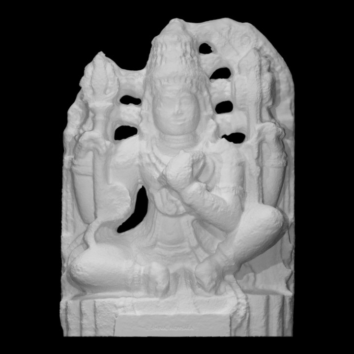 shiva scansione Dio statua tempio culto induismo 3D print model - Mito3D