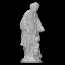 Saint Dorothy césarée analyse statue femme bois enfant roses 3d print model - Mito3D
