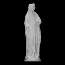 reina eleanor Castilla escanear escultura Roca mujer 3d print model - Mito3D