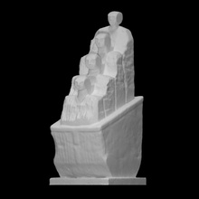 anemoi winds scan modern sculpture limestone abstract myth 3d print model - Mito3D
