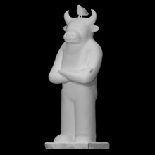 minotaur & bird scan sculpture bull 3d print model - Mito3D