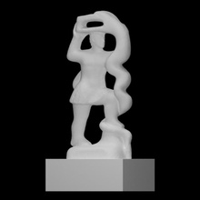 hercules heracles hydra scan hero modern sculpture myth 3d print model - Mito3D