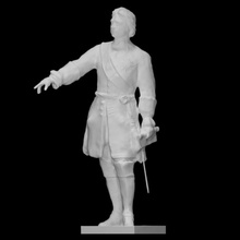 pedro escanear figura royal estatua bronce emperador modello 3d print model - Mito3D