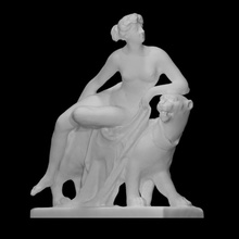 ariadne panther auf dem scan sculpture marble panter 3d print model - Mito3D