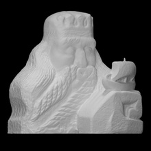 poseidon scansione barca Dio moderno mare astratto mito 3d print model - Mito3D