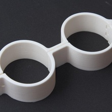 mittelalterlich doppelt beabstandet Fesseln Handschellen Bein Eisen Replik Zurückhaltung Manakel Handschelle Beinmanschette 3d print model - Mito3D