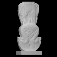 hathor headed Capitale analyse architecture décoration Dieu sculpture culte soulagement 3d print model - Mito3D