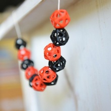 icosahedron beads education fashion art craft jewellery math necklace jewelry bead polyhedron 3d print model - Mito3D
