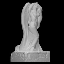 leda winged woman scan body modern abstract myth 3d print model - Mito3D