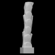 gotas vida escanear columna moderno escultura alivio resumen 3d print model - Mito3D