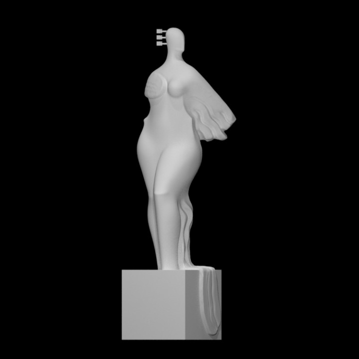 Muse Scan modern Skulptur Frau abstrakt 3D print model - Mito3D