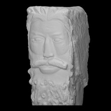 cabeza Odiseo ulises escanear escultura homero mito Odisea 3d print model - Mito3D