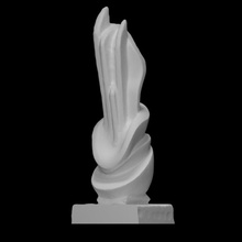 corolla scan flower modern sculpture abstract 3d print model - Mito3D
