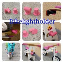 bikelightholder 1or 2 90 toys & games holder bike kids led light mount wood balance security save balancebike savety 3d print model - Mito3D