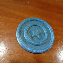Capitano America logo fan arte meraviglia cpt 3d print model - Mito3D