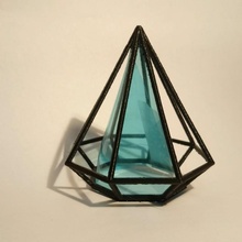 diamond edges & garden black fun object prism decor beauty homedecor 3d print model - Mito3D