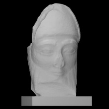 head archaic warrior scan sculpture 3d print model - Mito3D