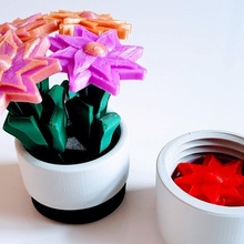 Ikea Design nachhaltig Blume Garten einstellbar Container Stimmung 3d print model - Mito3D