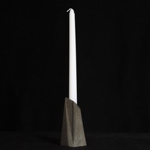 lapidado geométrico vela suporte concreto mofo jardim pobre candelabro poli 3d print model - Mito3D