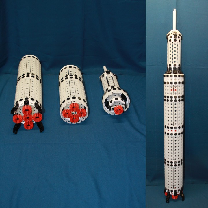 nasa Saturno espacio cohete Clickaloo artesania saturn v 3D print model - Mito3D