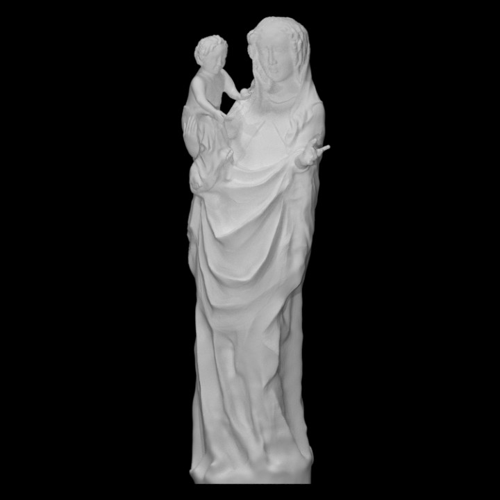 madonna franciscan monastery scan sculpture church mary christ 3D print model - Mito3D