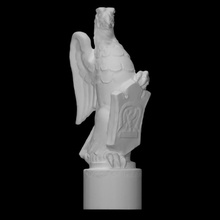 falcão plantagenetas Varredura pássaro escultura realeza 3d print model - Mito3D