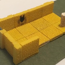 miniature egyptian terrain openlock connectors dungeons rpg dnd dragons tiles 28mm miniatures 3d print model - Mito3D