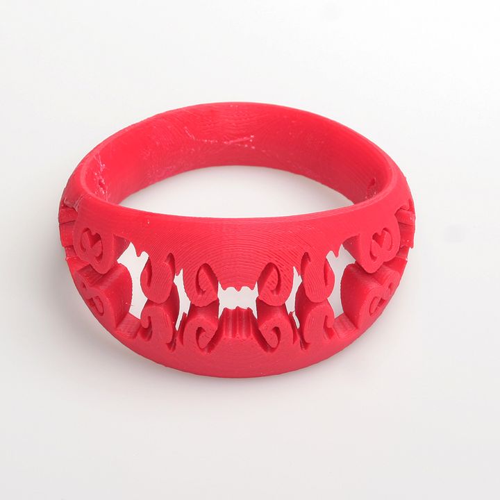 tribal bangle jewellery 3D print model - Mito3D