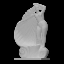 ciprida afrodite Varredura deusa escultura Concha adoração 3d print model - Mito3D