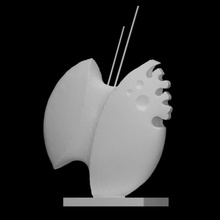 mariposa escanear insecto moderno escultura resumen 3d print model - Mito3D