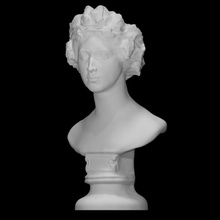 Agnes rauch sarmaşık çelenk mit efeukranz taramak büst kadın Vesika heykel mermer gençlik 3d print model - Mito3D